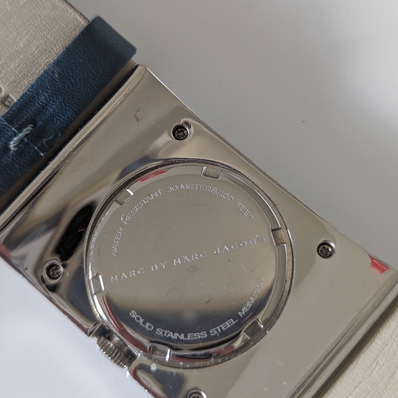 Marc by Marc Jacob Genuine Leather Stainless Steel Watch MBM1069